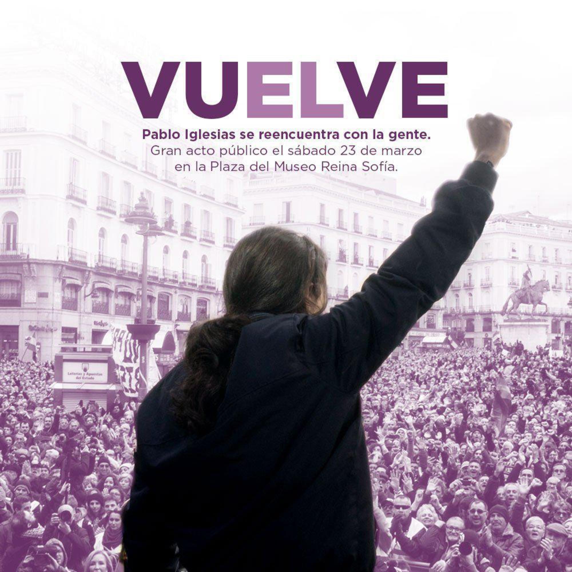 Cartel Podemos -solo vale para interior